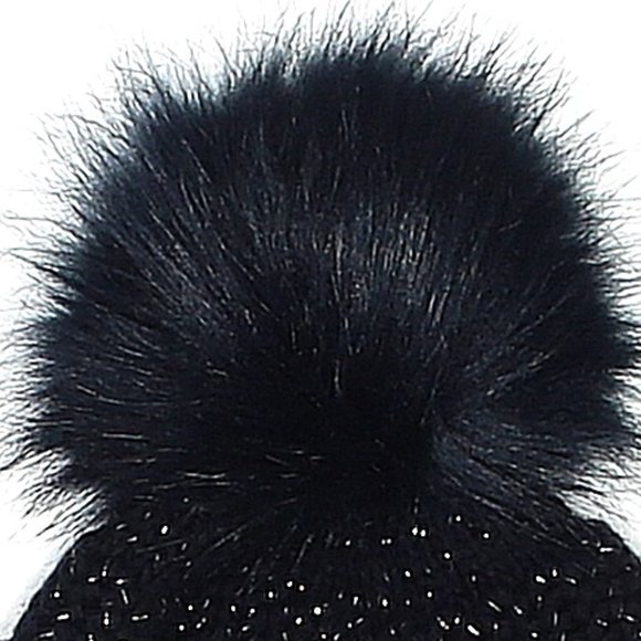 ?GLAMOROUS?Alex Max Knit Pom Beanie with Gem Crystals in Blue main image 9